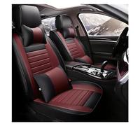 Ensembles Protection Siège Voiture Housses De Siège Auto En Cuir Accessoires De Style Pour Pour Q5 A1 A4 A6 Q3 A3 Pour S8 A7 S6 A5 Q7 S7 SQ5 Couverture Couvre Sieges(Black red DE)