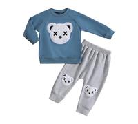 Ensembles Sweat Bébé Ensemble Jogging Bebe Ensemble Enfant Bébé Garçon 2 Pièces Pantalons Taille Elastique Unisexe Automne Printemps Hiver Sweatshirt À Manches Longues