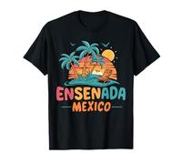 Ensenada Mexico Tropical Sunset Beach Souvenir Vacances T-Shirt