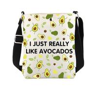 ENSIANTH Sac à bandoulière « I Just Really Like Avocados » - Cadeau pour les amateurs d'avocat - Sac à main pour téléphone avec bandoulière, Sac à bandoulière avocat, medium
