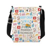 ENSIANTH Sac à bandoulière RX pour pharmacie - Cadeau pour technicien en pharmacie - Cadeau de remise de diplôme, 25625 Pharmacien C, medium