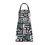 ENSIANTH Tablier de dentiste, cadeau d'hygiéniste, cadeau pour collègue dentaire, assistant dentaire, cadeau de remise de diplôme pour dentiste, chef, Tablier de dentiste 25617, M