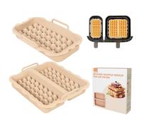 ENSINE Accessoires pour friteuse à air comprimé Philips série 3000, 2 moules à gaufres en silicone compatibles avec Philips série 5000, Tefal Dual Easy Fry 8,3 L, Tefal Dual Easy Fry XXL 11 L