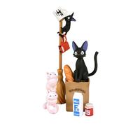 Ensky - Kiki la petite sorcière - Assortiment de figurines empilables Jiji Nosechara, Studio Ghibli via Bandai - Marchandise officielle