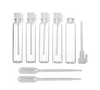 Enslz Lot de 100 mini flacons vides en verre pour huiles essentielles et aromathérapie (1 ml)