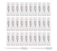 Enslz Lot de 30 mini vaporisateurs en verre rechargeables de 2 ml pour nettoyer les huiles essentielles de voyage (2 ml)