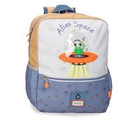 Enso Alien Space Sac à dos décontracté Beige 27 x 33 x 11 cm Polyester