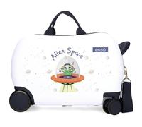 Enso Alien Space Valise pour Enfant Blanche 45 x 31 x 20 cm Rigide 1,8 kg Fermeture à Combinaison latérale ABS 1,8 kg 24,6 L Bagage à Main, Blanc, Talla única, Valise pour Enfant