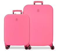 Enso Annie Valise Cabine, Deux Compartiments, en ABS résistant et léger, 4 roulettes pivotantes, Serrure à Combinaison latérale, par Joumma Bags