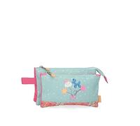 Enso Balloons Trousse Triple Multicolore 22 x 12 x 5 cm Polyester, Multicolore, Talla única, Trousse Triple