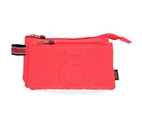 Enso Basic Trousse triple compartiment Orange 22x12x5 cms Polyester