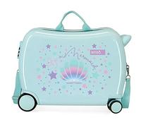 Enso Be a Mermaid Valise Enfant Vert 50x39x20 cms Rigide ABS Serrure à combinaison 34L 2,1Kgs 4 roues Bagage à main