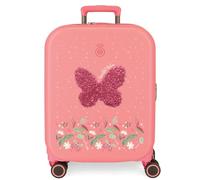 Enso Beautiful Natura Valise Cabine Rose 40 x 55 x 20 cm Rigide ABS Fermeture TSA 37L 2,74 kg 4 Roues Doubles Bagage Main, Rose, Valise Cabine