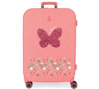 Enso Beautiful Natura Valise Moyenne Rose 48 x 70 x 28 cm Rigide ABS Fermeture TSA 79L 4,32 kg 4 Roues Doubles, Rose, Valise Moyenne