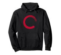 Enso Cercle Zen Bouddhisme Rouge Sweat à Capuche