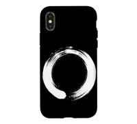 Enso Circle Bouddhisme Japonais Méditation Zen Cercle Yoga Coque pour iPhone X/XS