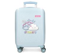 Enso Dreamer Valise pour enfant, en ABS, roues pivotantes multidirectionnelles, serrure à combinaison latérale pour voyager en toute sécurité, nombreuses possibilités d'utilisation, bleu, Bleu, Valise