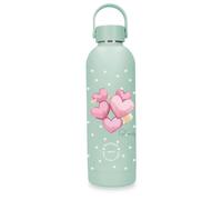 Enso Enso Hearts Vert Bouteille en Acier Inoxydable 7.4x23.5x7.4 cm Acier Inoxydable