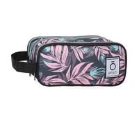 Enso Fleur Trousse Triple Multicolore 22 x 10 x 9 cm Polyester, Multicolore, Talla única, Trousse Triple