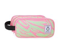 Enso Fleur Trousse Triple Multicolore 22 x 10 x 9 cm Polyester, Multicolore, Talla única, Trousse Triple