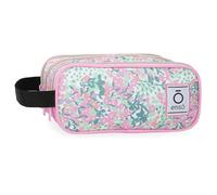Enso Fleur Trousse Triple Multicolore 22 x 10 x 9 cm Polyester, Multicolore, Talla única, Trousse Triple