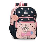 Enso Friends Together Sac à Dos Scolaire Adaptable à Chariot Rose 30 x 38 x 12 cm Polyester 13,68 l, Rose, Sac à Dos Scolaire Adaptable à Chariot
