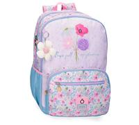 Enso Full of Flowers Sac à dos scolaire rose 32 x 44 x 17 cm Polyester, rose, Talla única, Sac à dos scolaire