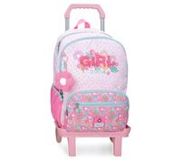 Enso Girl Zone Sac à Dos Scolaire Double Compartiment avec Chariot Fuchsia 32x44x17 cm Polyester 24L