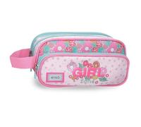 Enso Girl Zone Trousse Triple Fuchsia 22x10x9 cm Polyester