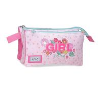 Enso Girl Zone Trousse Triple Fuchsia 22x12x5 cm Polyester