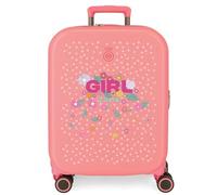 Enso Girl Zone Valise Cabine Rose 40 x 55 x 20 cm Rigide ABS 37 L 3,16 kg Extensible Bagage à Main