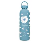 Enso Happiness Bleu Bouteille en Acier Inoxydable 7x26.5x7 cm