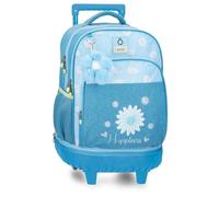 Enso Happiness Compact 2-Wheel Denim Sac à Dos 33x44x21 cm Polyester
