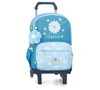 Enso Happiness Sac à Dos Scolaire Double Compartiment with Denim Trolley 32x44x17 cm Polyester