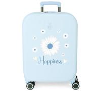 Enso Happiness Valise Cabine Bleue 40 x 55 x 20 cm Rigide ABS 37 L 3,22 kg Bagage à Main