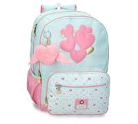 Enso Hearts Sac à Dos Scolaire Double Compartiment Vert 32x44x17 cm Polyester 23,94L