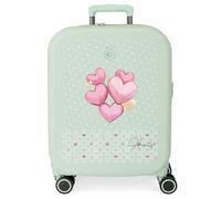 Enso Hearts Valise de Cabine Verte 40 x 55 x 20 cm Rigide 3,22 kg Fermeture TSA ABS 3,22 kg 37 L Bagage à Main