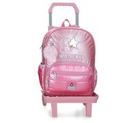 Enso Into The Wild Sac à dos scolaire avec chariot Rose 30 x 38 x 12 cm Polyester