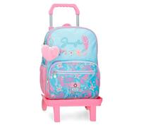 Enso Jungle Mood Sac à dos avec chariot Bleu 30 x 38 x 12 cm Polyester