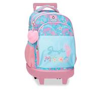 Enso Jungle Mood Sac à Dos Compact 2 Roues Bleu 33 x 44 x 21 cm Polyester