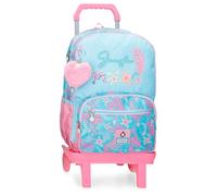 Enso Jungle Mood Sac à dos scolaire double compartiment avec chariot Bleu 32 x 44 x 17 cm Polyester