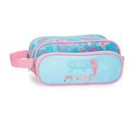 Enso Jungle Mood Trousse Triple Bleu 22 x 10 x 9 cm Polyester