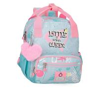 Enso Little Urban Queen Sac à dos préscolaire adaptable à chariot Bleu 23 x 28 x 10 cm Polyester, bleu, 23x28x10 cms, Sac à dos préscolaire adaptable au chariot