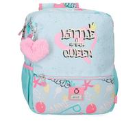 Enso Little Urban Queen Sac à dos préscolaire adaptable à chariot bleu 25 x 32 x 12 cm Polyester, bleu, 25x32x12 cms, Sac à dos de promenade