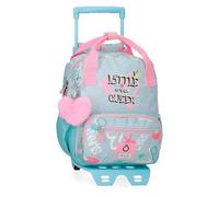 Enso Little Urban Queen Sac à dos préscolaire avec chariot Bleu 23 x 28 x 10 cm Polyester, bleu, 23x28x10 cms, Sac à dos préscolaire avec chariot