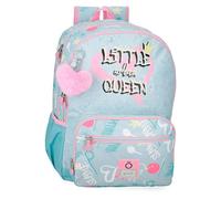 Enso Little Urban Queen Sac à dos scolaire bleu 32 x 44 x 17 cm Polyester, bleu, 32x44x17 cms, Sac à dos scolaire