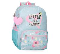 Enso Little Urban Queen Sac à dos scolaire adaptable à chariot Bleu 32 x 42 x 14 cm Polyester, bleu, 32x42x14 cms, Sac à dos scolaire adaptable au chariot