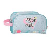 Enso Little Urban Queen Trousse à deux compartiments adaptable Bleu 26 x 16 x 11 cm Polyester, bleu, 26x16x11 cms, Trousse à deux compartiments adaptable