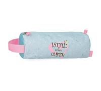 Enso Little Urban Queen Trousse ronde bleue 22 x 8,5 x 8 cm Polyester, bleu, 22x8.5x8 cms, Trousse ronde