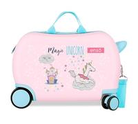 Enso Magic Unicorn Valise pour Enfant Rose 45 x 31 x 20 cm Rigide 1,8 kg Fermeture à Combinaison latérale ABS 1,8 kg 27,9 l Bagage à Main, Rose, Talla única, Valise pour Enfant